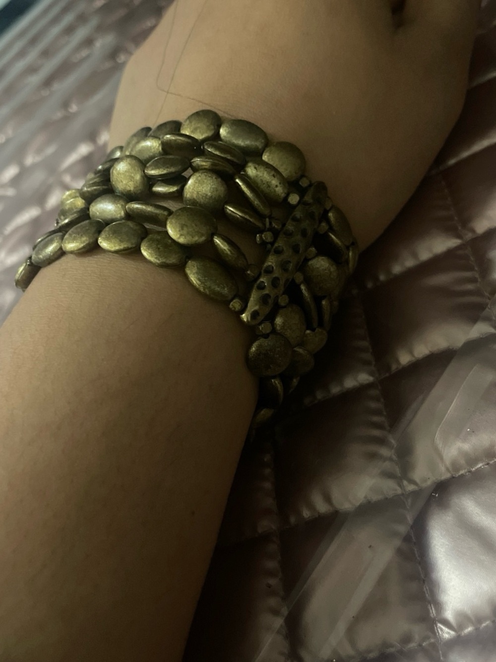 Antique Gold Multi-Row Stretch Bracelet - Women Jewelry